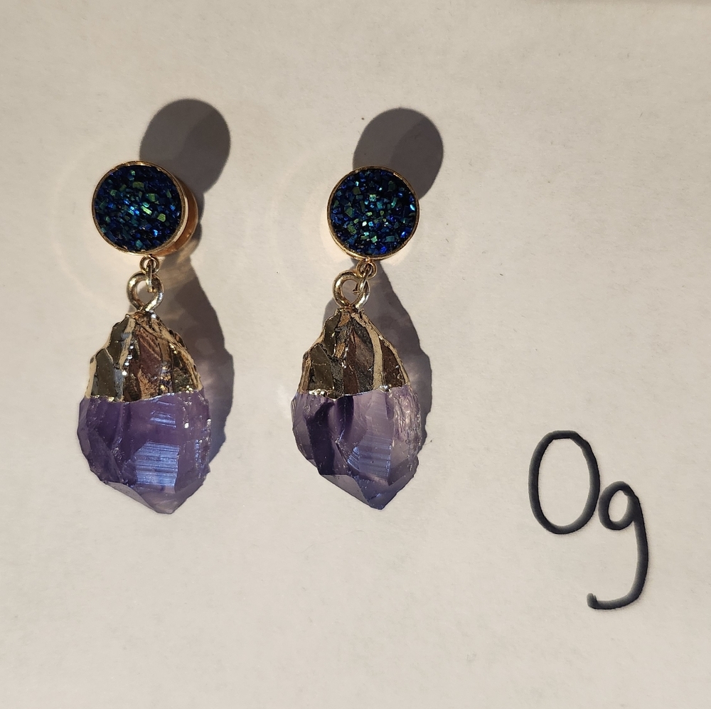 Purple and Gold Drop Gauges